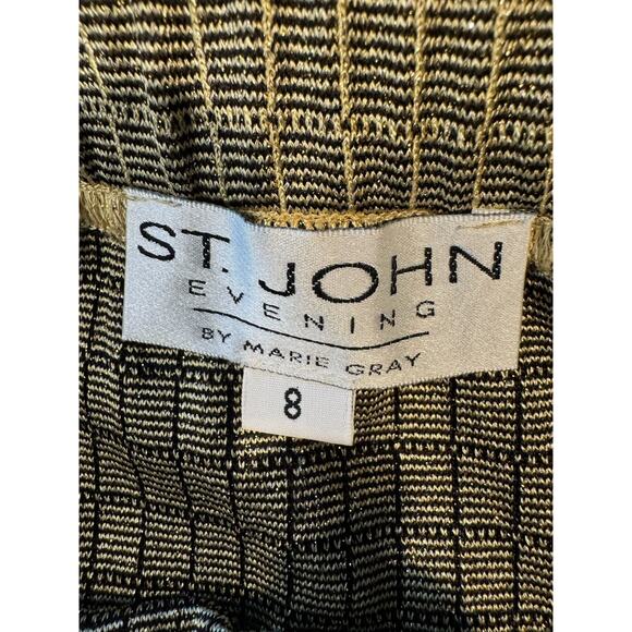 ST JOHN Evening Santana Knit Skirt Jacket Tank Set 3 pcs Sz‎ 2 (Top) 8 (Skirt) - Picture 8 of 8